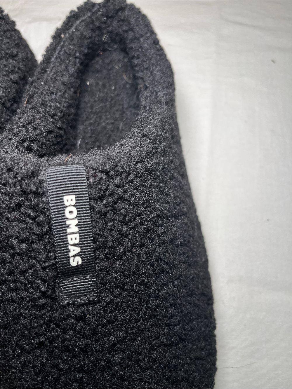 Bombas Black Sherpa Slip-On Comfort Loafers - Picture 3 of 12